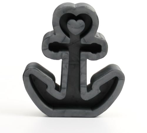 Kreative Feder Handgefertigte 3D Silikon-Form Anker aus hochwertigem Silikon zum Basteln (M)