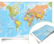 Maps International - Weltkarte – Seidenkunstpapier – gefaltetes Format – 84,1 cm (B) x 59,4 cm (H)