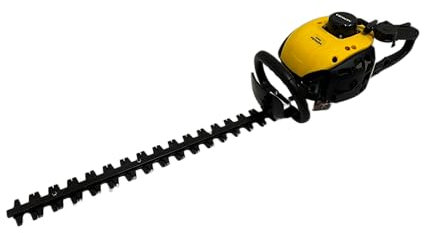 Nemura Taglia siepe termica motore 2 tempi 25cm3 - Lunghezza di taglio 60 cm - Serbatoio Carburante 500 ml - Antivibrazione - Manico Softgrip rRclinabile - Marca Francese