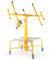Wiltec Plattenheber bis max. 75 kg, Höhe 145-350 cm, Montagehilfe für Trockenbau, Paneelheber neigbar mit 4 Rädern mit Feststellbremse