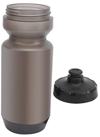 SPYMINNPOO 610ML Bike Water Bottle Water Bottles Outdoor Cycling Sports Squeeze Bottle Fitness Equipment for Mountain (Transparent gray)