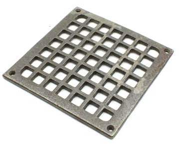 Oakcrafts - Antique Cast Iron Square Air Vent Extraction Cover - 140mm