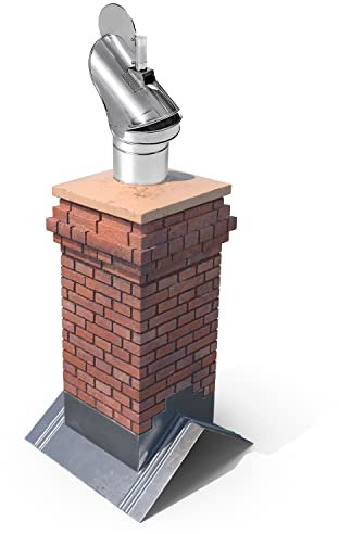 STERR Schornsteinabdeckung Edelstahl mit Außenlager Kaminhaube 250 mm Kaminabdeckung - CWL250