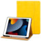 DTTO for iPad 9th/8th/7th Generation 10.2 Inch Case 2021/2020/2019, Premium Leather Business Folio Stand Cover with Apple Pencil Holder - Auto Wake/Sleep and Multiple Viewing Angles, Yellow
