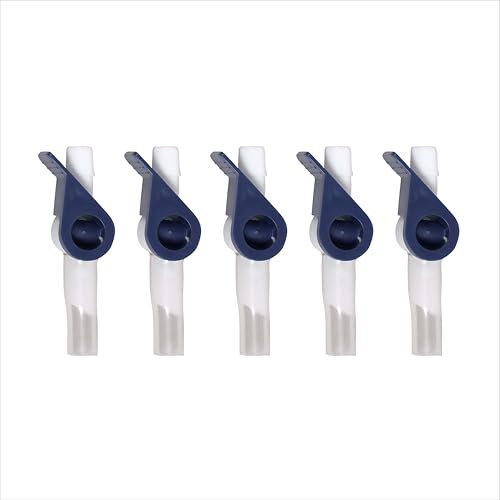 Valvola catetere Ved per drenaggio urinario, rubinetto a leva comodo e facile da usare con bordi lisci, tubo in silicone morbido, un'alternativa efficace alle sacche per le gambe ((Confezione da 5))