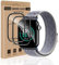 REROXE 2 Stück Schutzfolie für Panzerglas für Apple Watch Series 10 42mm, 3D Vollabdeckung Blasenfrei Kratzschutz Apple Watch 10 42mm Schutzglas, Ultra-HD Anti-Schmutz Apple Watch 10 42mm Glasfolie