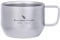 iBasingo 200ml Titan Espresso Kaffeetasse Doppelwandige Becher für Latte Cappuccino Kakao Metall Teetasse Outdoor Camping Reisen Ultraleicht Langlebig Tragbar Trinkgeschirr Ti3086D