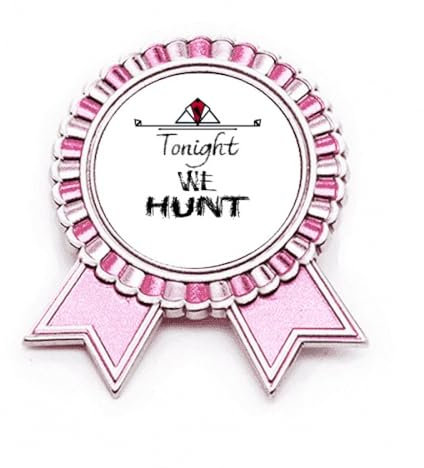 Broche rose Tonight We Hunt Game Art déco, M, Métal