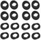 8 Pairs of Small and Large Silicone Replacement Earbuds for Samsung Galaxy Buds Live Black Wireless Non-slip Bluetooth Earphones Earbuds Set Anti-lost Replacement Silicone Earbuds, Black