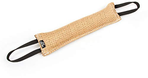 Julius-K9, 18145, Beisswurst aus Jute 45 cm x 7 cm - 2 Handschlaufen