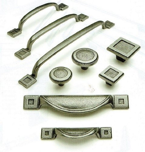 Free P&P - Cast Iron Antique Pewter Cabinet Cupboard Drawer Kitchen Door Handles Knobs Cup - 38Mm Round Knob