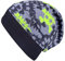 Wollhuhn ÖKO Leichte Mädchen/Jungen Beanie-Mütze Bündchen Elastisch Übergangszeit/Sommer Kinder-Mütze Baumwolle (Öko-Stoffe, Bio) 22222235 (Coole Skulls Grau/Grün, L)