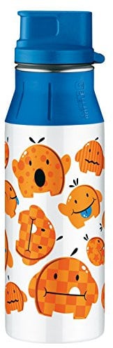 alfi 5.37716106E+9 Trinkflasche elementBottle Crazy Monster 0,6 L, Spülmaschinenfest, 100% Edelstahl