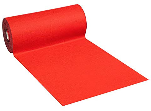 Tapis rouge pour Noël, pour église, mariage ou magasins, 1 x 15 m