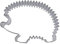 Staedter Hedgehog Shape Cookie Cutter, Stainless Steel Silver,7 x 5 x 2 cm