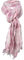 TigerTie Raffschal rosa altrosa grau kariert mit kleinen Fransen - Schal Gr. 180 x 50 cm