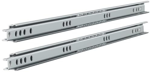 Ball Bearing Drawer Runners Groove Slides, H-17mm L-310mm (5 Pairs)