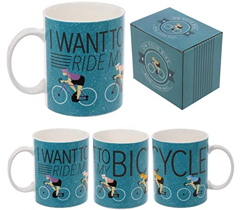 Tazza in ceramica Bone China Ciclista Urbano Ted Smith