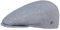 LIERYS Inglese Leinen Flatcap Herren - Flat Cap Made in Italy - Schiebermütze aus Leinen und Baumwolle - Sommermütze im Denim-Look - Mütze Frühjahr/Sommer hellblau 58 cm