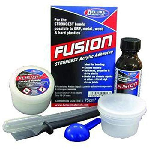 Deluxe Materials 14.AD19 Paste 75 ml Adhesive Acrylic – Adhesive (Pasta, Acrylic Adhesive, Syringe, Blue, White, 75 ml)