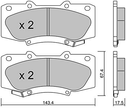 metelligroup 22-0937-0 - Bremsbeläge