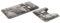 S&S-Shop Badematte Set | grau | Hamburg | 2 teilig | mit Ausschnitt | rutschfest | WC-Vorleger 50 x 45 cm | Badvorleger 50 x 90 cm | Badteppich | Teppich | Bad | Badezimmer