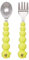 melii Caterpillar Löffel & Gabel Utensilien für Kleinkinder & Kinder, Silikon & Edelstahl