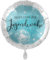 1 Folienballon Alles Liebe zur Jugendweihe weiß hellblau ca 43 cm ungefüllt Ballongas geeignet