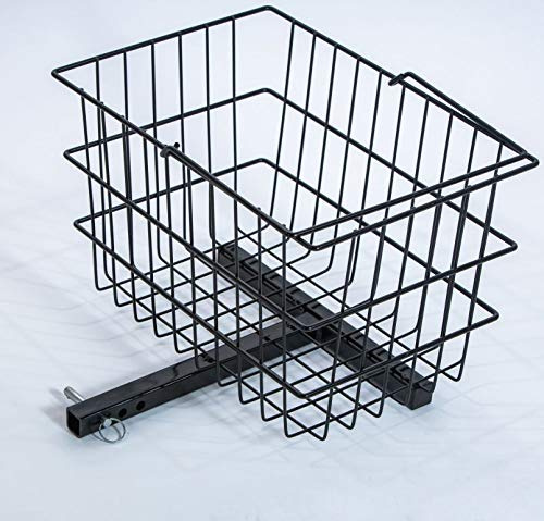 Scooter Rear Basket for Go-Go, Drive, Golden and Pride Mobility (Only Works with Scooters & Power Chairs Equipped with 1 x 1 Hitch Receiver)