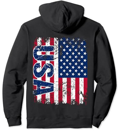 USA AMERIKA Flagge | Damen Herren Kinder | America USA Pullover Hoodie