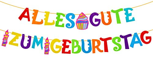 Bohoman Geburtstagsgirlande Alles Gute Zum Geburtstag Girlande Bunt Happy Birthday Girlande Filz Buchstaben Geburtstagsbanner für Geburtstagsfeier Dekorationen