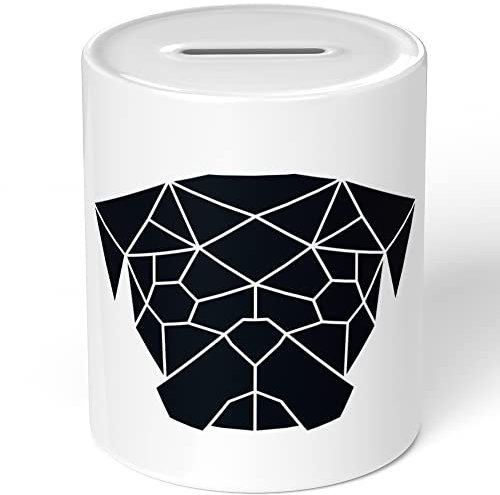 JUNIWORDS Spardose Sparbüchse, Origami Mops Fläche (1004289)