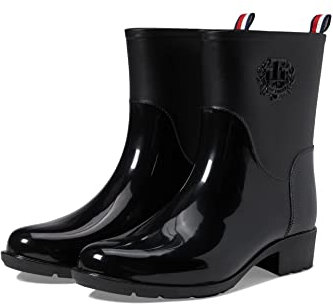 Tommy Hilfiger womens Kraig Rain Boot, Black, 8 US