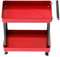 Dilwe Werkzeugwagen mit 2 Ebenen, 86 X 83 X 42 Mm, 3 Farben, Mobile Werkstatt, Garage, Reparatur, RC-Zubehör für 1/8 1/10 1/12 1/16 Große Modelle(Rot)