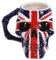Caribou Living 3D Union Jack Skull Shaped Mug Cup Novelty Design for Hot Drinks Coffee Tea Hot Chocolate