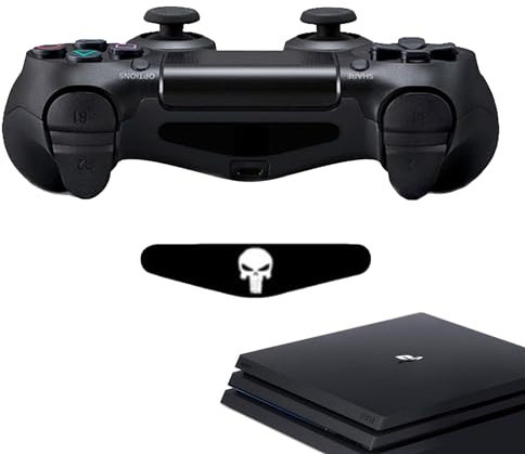 Autocollant d'accessoires de contrôleur | 7.17 | Tête de mort | Convient pour la (s): PS4 - Playstation 4 | 1 Sticker