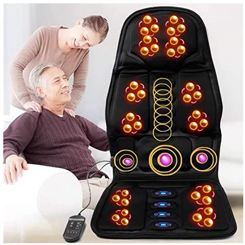Colchoneta De Masaje De Cuerpo Completo con Calefacción para Colchón Cabezales De Masaje Shiatsu para El Cuello, para El Cuello Y La Espalda, Relajación De Los Músculos Lumbares