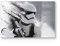 DEQORI Schneidebrett aus Glas | groß 30x20 cm | Motiv Star Wars Storm Trooper | Design Schneideplatte für Küche | Frühstücksbrett antibakteriell & rutschfest | Glasplatte & Servierplatte