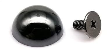 4pcs Bottom Protecting Feet Nail Stud Screw Back Button Rivet Spike for Garment Leather Bag Belt Wallet Decoration-C Gun Black