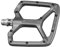 Funn Python Flache Fahrradpedale - Breite Plattform-Fahrradpedale für BMX/MTB Mountainbike, 9/16-Zoll CrMo-Achse (Grau)
