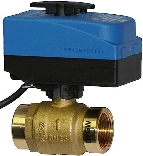 Trinkwasser elektrischer Motor-Kugelhahn Druckluft Schwenkantrieb 230V DVGW 1/2 - 1 (3/4)