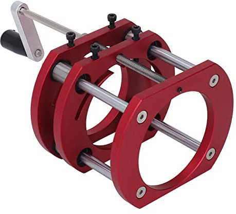 lyrlody Oberfräsen-Hebebasis aus Aluminiumlegierung mit 4-Backen-Klemmung, Edelstahl-Stützstange, 51 Mm Maximales Hebe-Frästisch-Hebesystem für Heimwerker-Holzbearbeitung