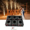Macchina Per Fuochi D'Artificio Freddi A Mini Fontana (Ricevitore Da 4/6/8/12 Pezzi), Sistema Pirotecnico Per Scintillanti Per Matrimoni Con Telecomando Wireless, Con Custodia,6pcs