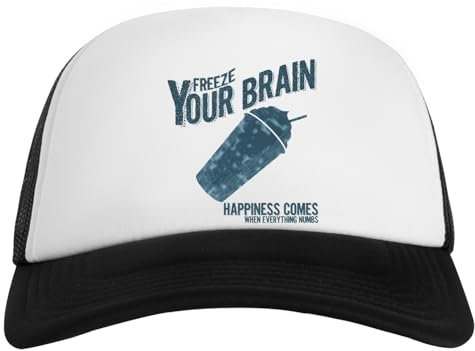 Suzetee Freeze Your Brain Heathers Weiße Baseball Snapback Unisex Kappe