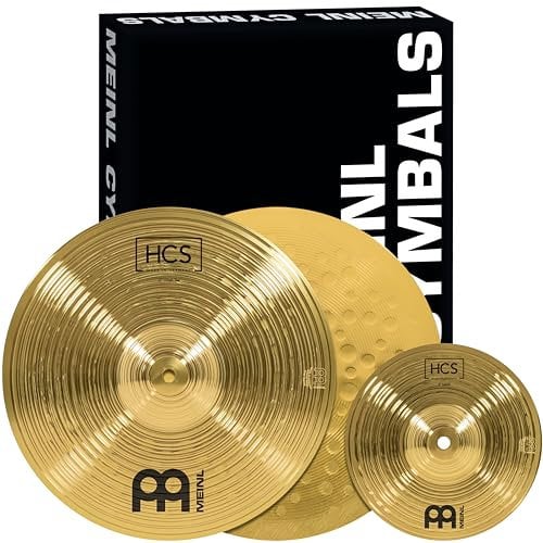 Meinl Cymbals HCS - Caja de platillos para batería con Hihats Splash, fabricado en Alemania, latón duradero, CS1