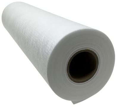 HBI H.B.I. PRODUCTS H.B.I. Products - Stabilizzatore per macchina da ricamo, 38,1 cm x 23 m, rete invisibile, peso medio, colore: bianco