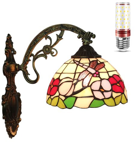 Uziqueif Wandlampe, Wandbeleuchtung, Treppenhaus Lampe, Wall Lights Indoor, Geeignet für Treppen, Küche, Wohnzimmer, Schlafzimmer, Flur, Küche, Dragonfly i