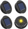Solarleuchten Ersatzteile 4 Stück Solar Ersatzdeckel IP44 Wasserdicht Solarleuchten 8CM Solarleuchten Ersatz Top mit LED für Solarlaterne Garten Auße und DIY [Energieklasse A++]