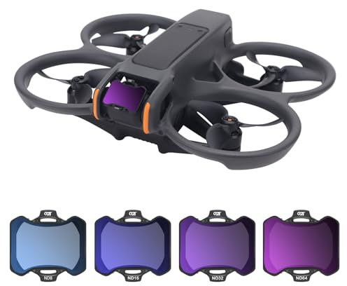 CQT Avata 2 ND Objektivfilter-Set, mehrfach vergütetes ND-Filter-Kameraobjektiv für DJI Avata 2 FPV-Drohnenzubehör (4 Stück (ND8, ND16, ND32, ND64))