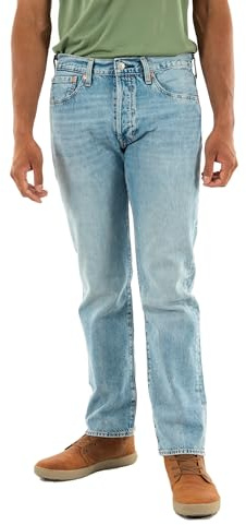Levi's Herren Jeanshose 501 Original mit Knopfleiste, Straight Fit, Low On Sleep LTWT, W28/L32